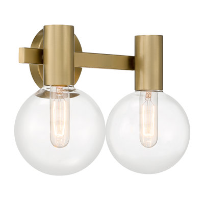 Sanu 2 Light Transparent Bath Sconce