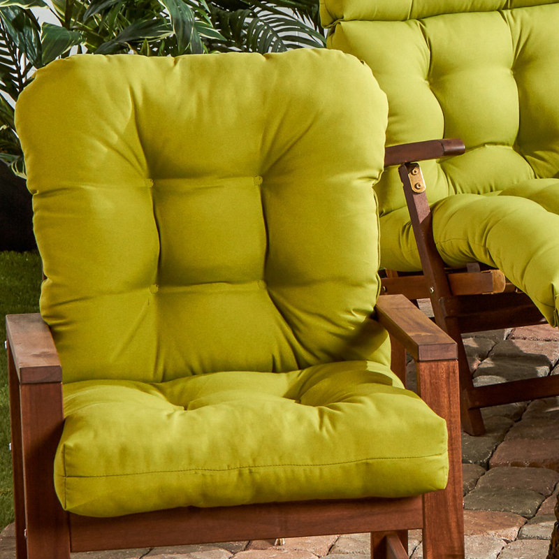 Ascena Outdoor Dining Chair Cushion, Kiwi