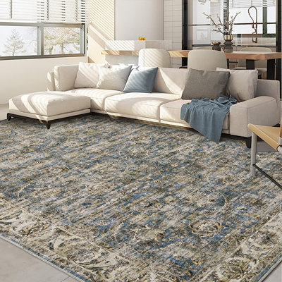 Luel Washable Oriental Rug