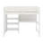 Twin Size Wooden Loft Bed With Shelves, Desk And Writing Board-388965008-388965014