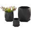 Ensemble de pots à fleurs géométriques à motif géométrique en céramique 3 pièces Cole and Grey