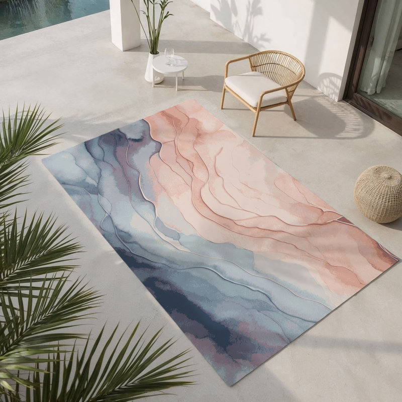 Tapis d'intérieur et d'extérieur Breeze Bloom, Rectangulaire 2 pi x 3 pi