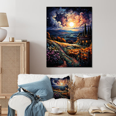 " French Vineyard Symphony Pointillism II "