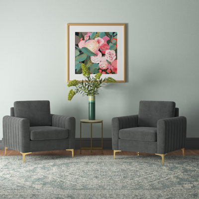 Gillette Upholstered Velvet Club Chair