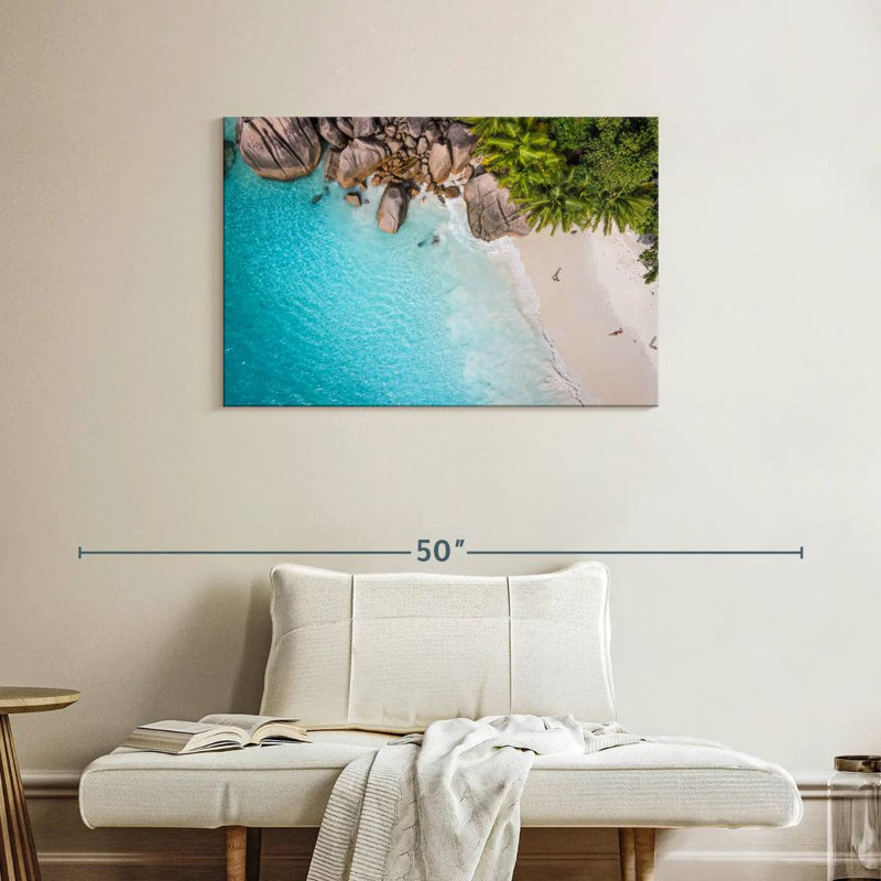 Gillard Shark Beach, Seychelles, H 24 po x l 36 po