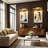Adjustable Arm Wall Sconce With Gold Finish, 24-Inch Wide Modern Swing Arm Wall Light-673719292