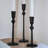 Antique Brass Iron Taper Candle Holder Set Of 3 - Decorative Candlestick Stand For Wedding, Dining, Party, Home Decor-1779657937