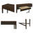 Fluted 2-drawer Storage Console Table