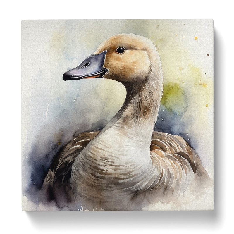 Goose Watercolour - Wrapped Canvas