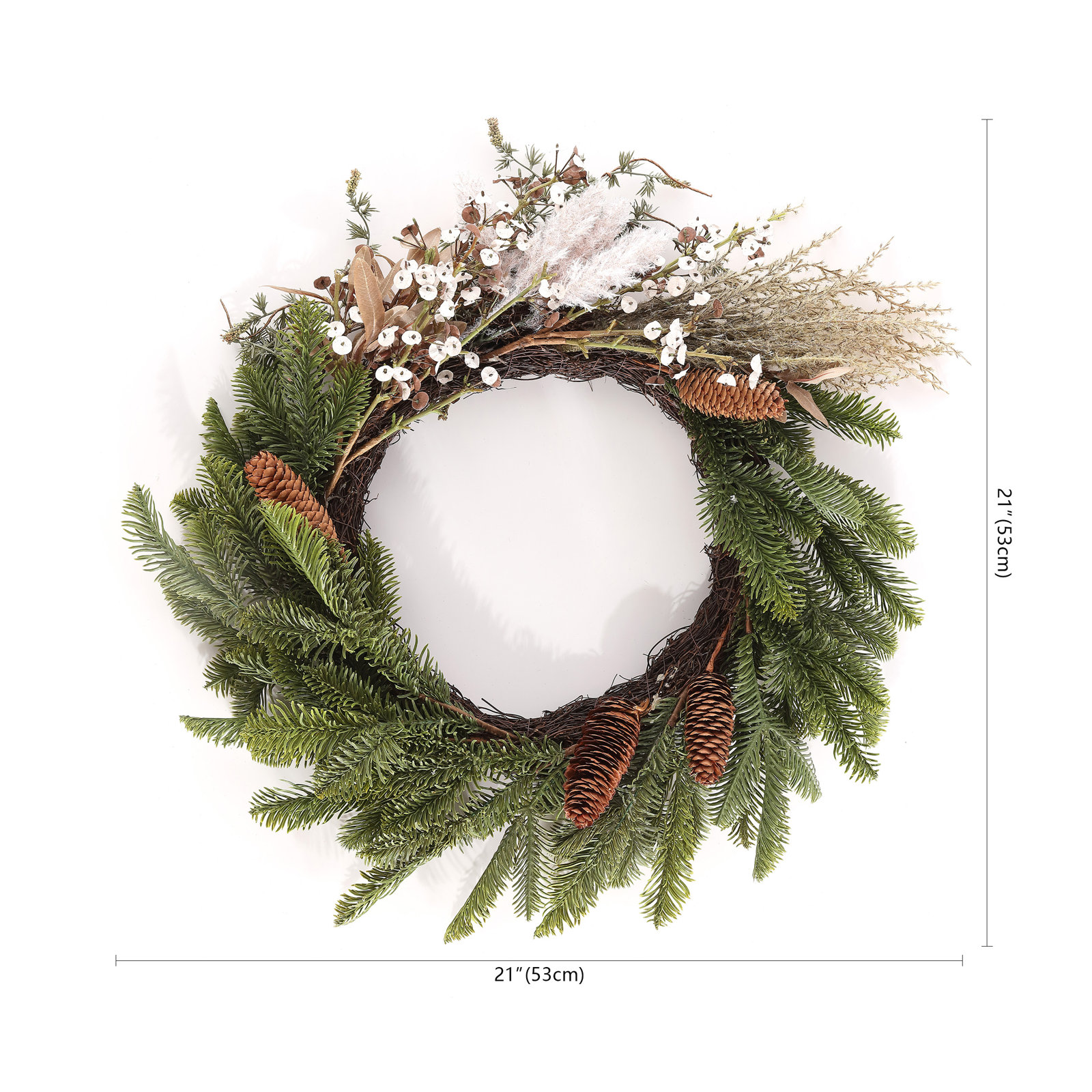 21'' Plastic Wreath