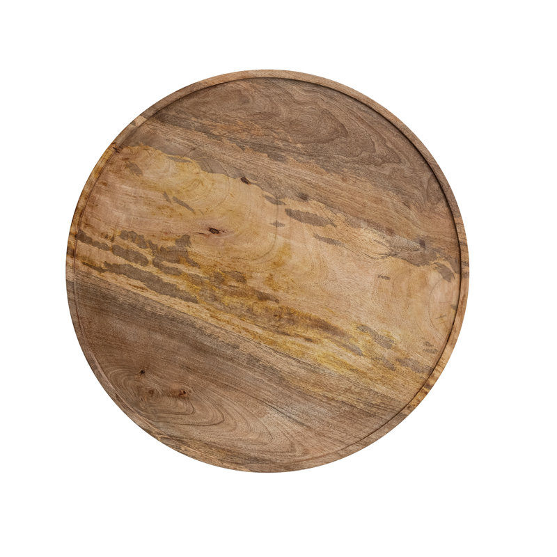 Round Mango Wood Tray