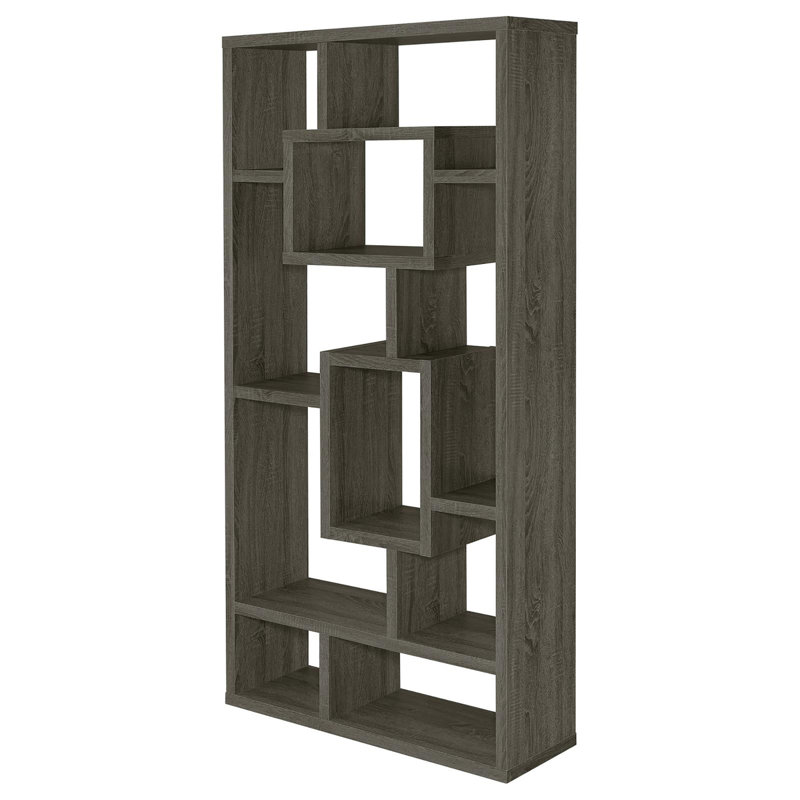 Bibliothèque à 10 tablettes, Gris