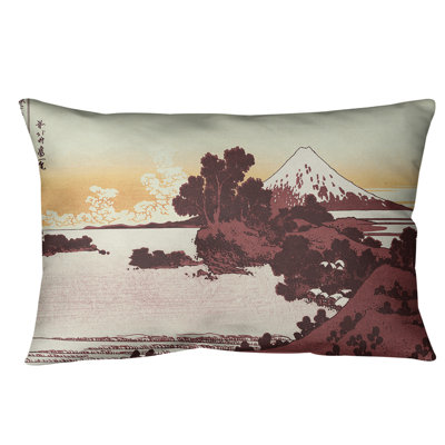 Katsushika Hokusai Reversible Throw Pillow