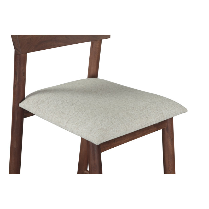 Hampton Upholstered Stool with Solid Wood Frame