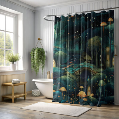 Mystical Woods - Rideau de douche Premium