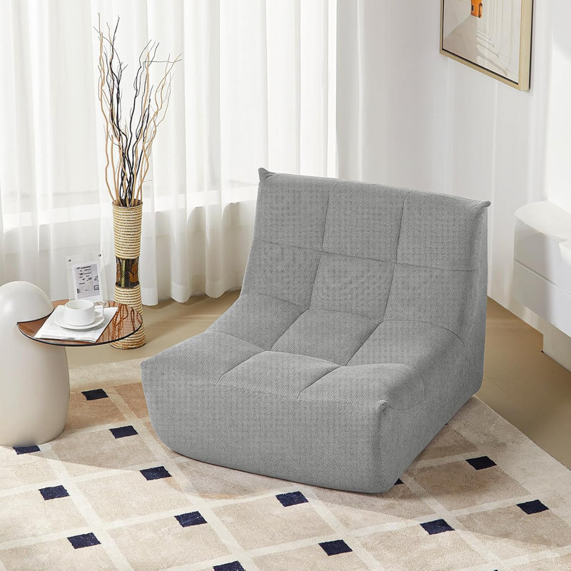 Polyester Bean Bag Lounger, Grey