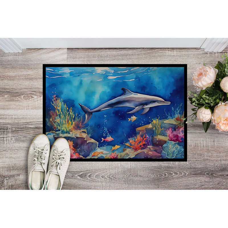 Dolphin Doormat, L 24 po x L 36 po