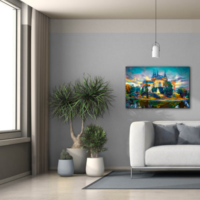 Epic Graffiti 'Slovac Republic Slovakia Bojnice Castle'  by Pedro Gavidia Canvas Wall Art, 40" x 26"