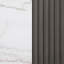 Table de bout blanche et gris anthracite