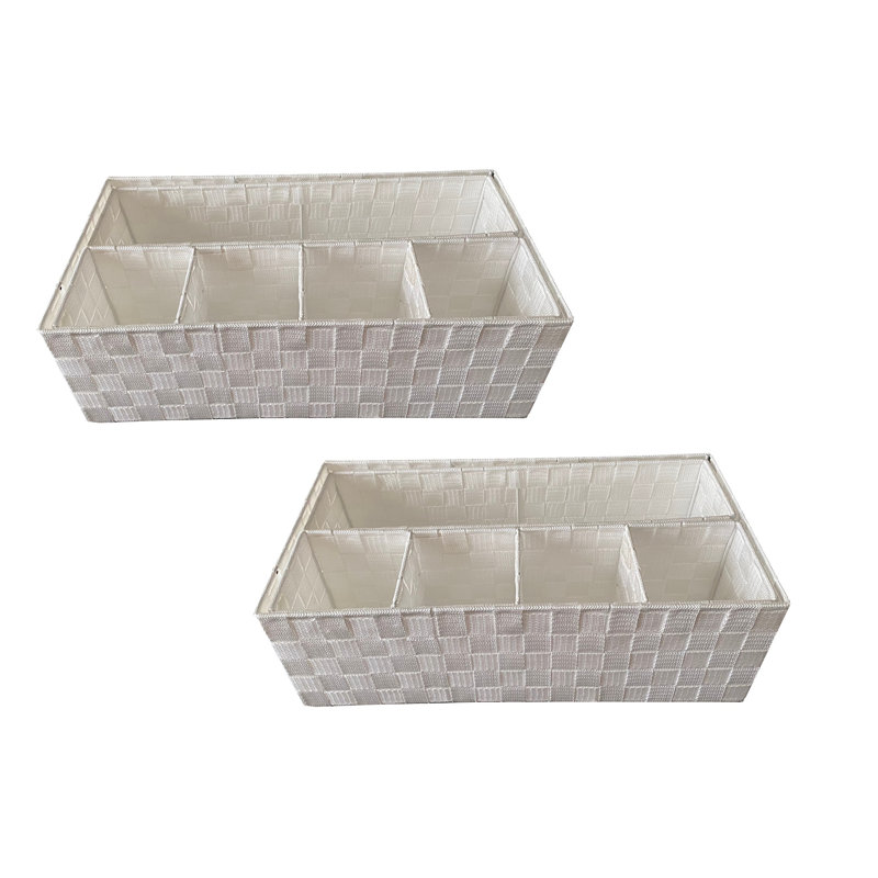 Rebrilliant Decorative Bin, White