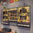 Wall Mounted Shelf Industrial Style Bar Iron Display Shelf (LED Lights Not Included)-388310076-388310075