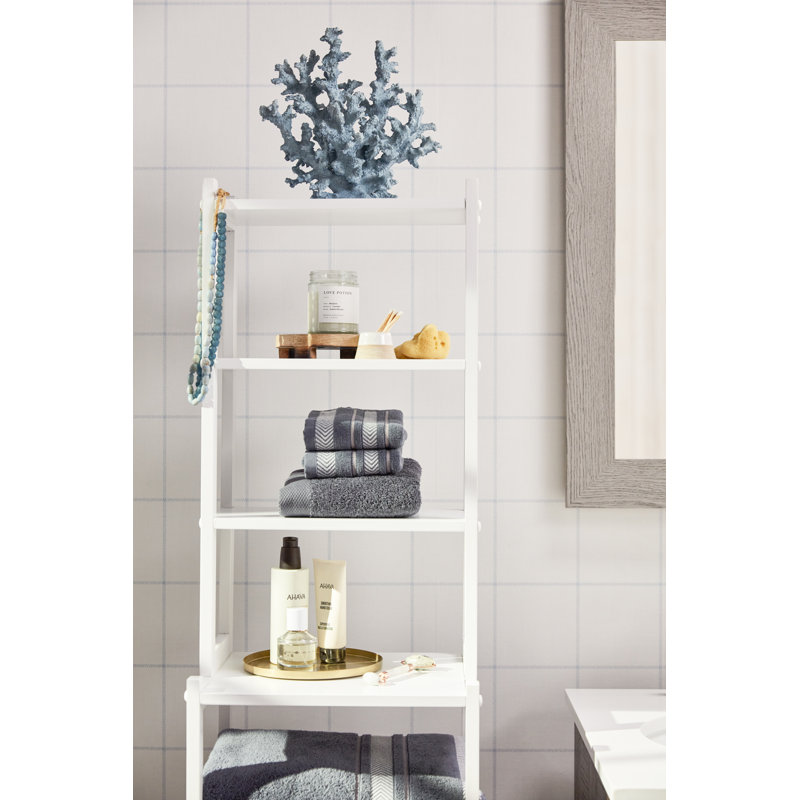 Ensemble 6 serviettes de bain en coton turque, Anthracite