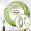 Green Serene Spiral Dreams II - miroir abstrait en spirale, miroir mural décoratif rond moderne, impression d'art en métal-99621621