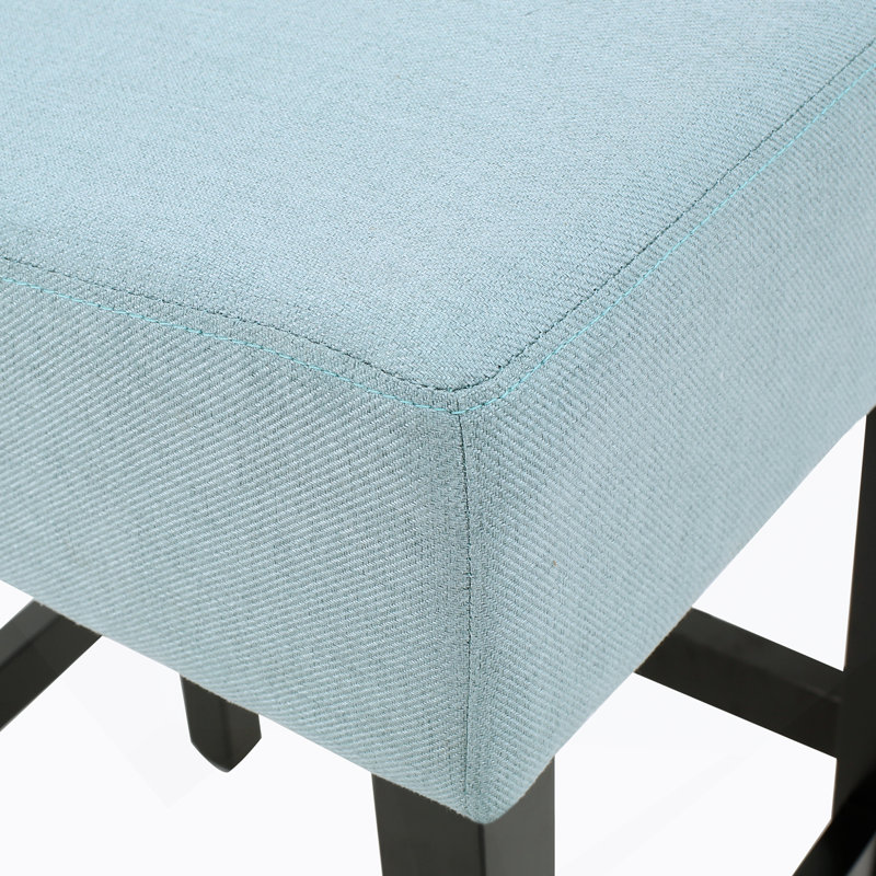 Ensemble de 2 tabourets de bar à hauteur de comptoir en cuir 26,75 po, bleu clair