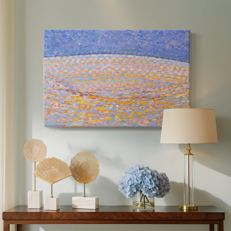 Étude pointilliste sur les dunes (Dune II) - Piet Mondrian - toile tendue avec châssis - 1909, 24x36