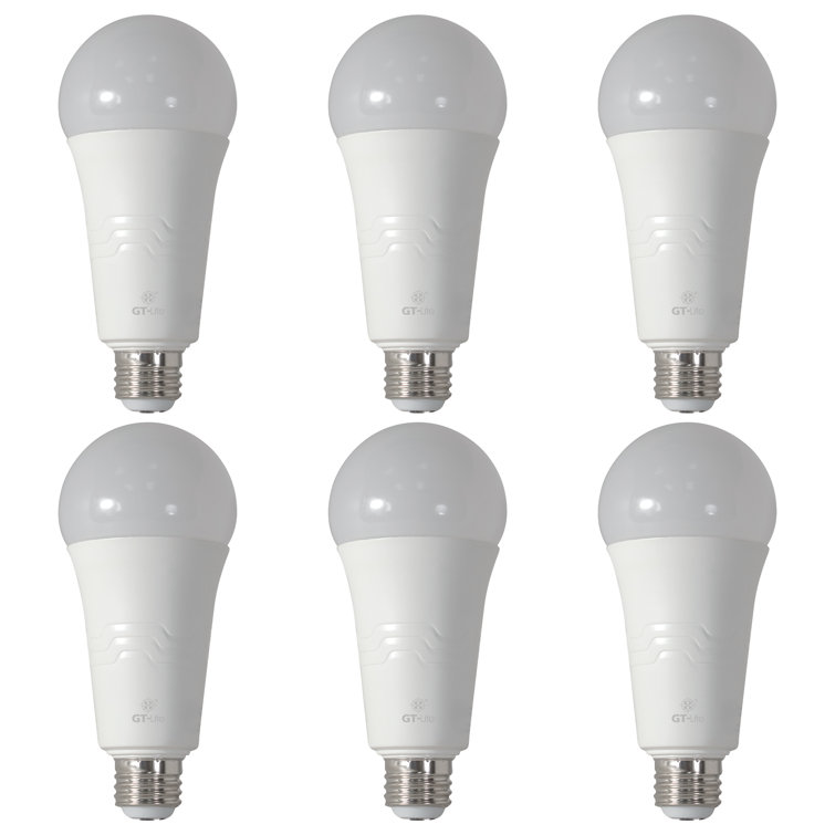 2300 Lumen LED A19 3-Way Bulb 50/100/150W Equivalent (set of 6)