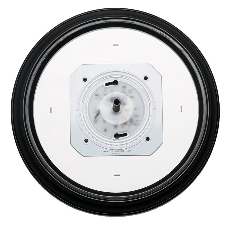 Thresa Glass LED Flush Mount, Mahogany Bronze