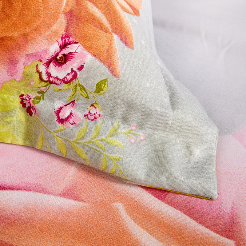 Ensemble de housse de couette réversible Innocence, Housse de couette pour grand lit et 5 pièces supp