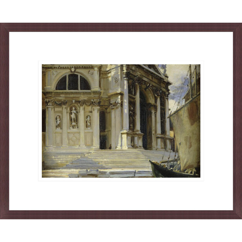 «Santa Maria della Salute Venice» par John Singer Sargent, impression giclée encadrée, H 13,61 po x l 16,75 po