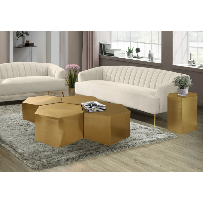 Elem Coffee Table, Gold