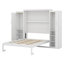 Lit escamotable avec deux garde-robe et tablette de rangement, cadre de lit plateforme pliable multifonctionnel pour chambre d'amis, chambre à coucher-1307950400