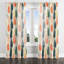 Rideaux Boho pour la chambre à coucher - Rideau à œillets Blue Meadow Ikat - 1 panneau-1524575382-1524575371