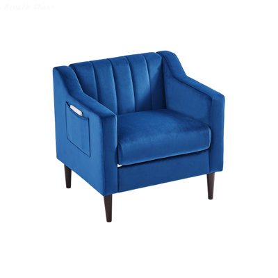 Accent Chair Modern Upholstered Accent Chair Single Sofa Side Chair Comfy Club Living Room Armchair