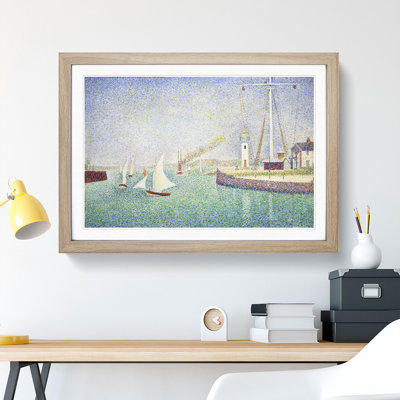 Entrance of the Port of Honfleur by Georges Seurat - Picture Frame Painting