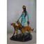 Statue de dame avec ses deux chiens en bronze - Taille: L 18 po x l 12 po x H 23 po.