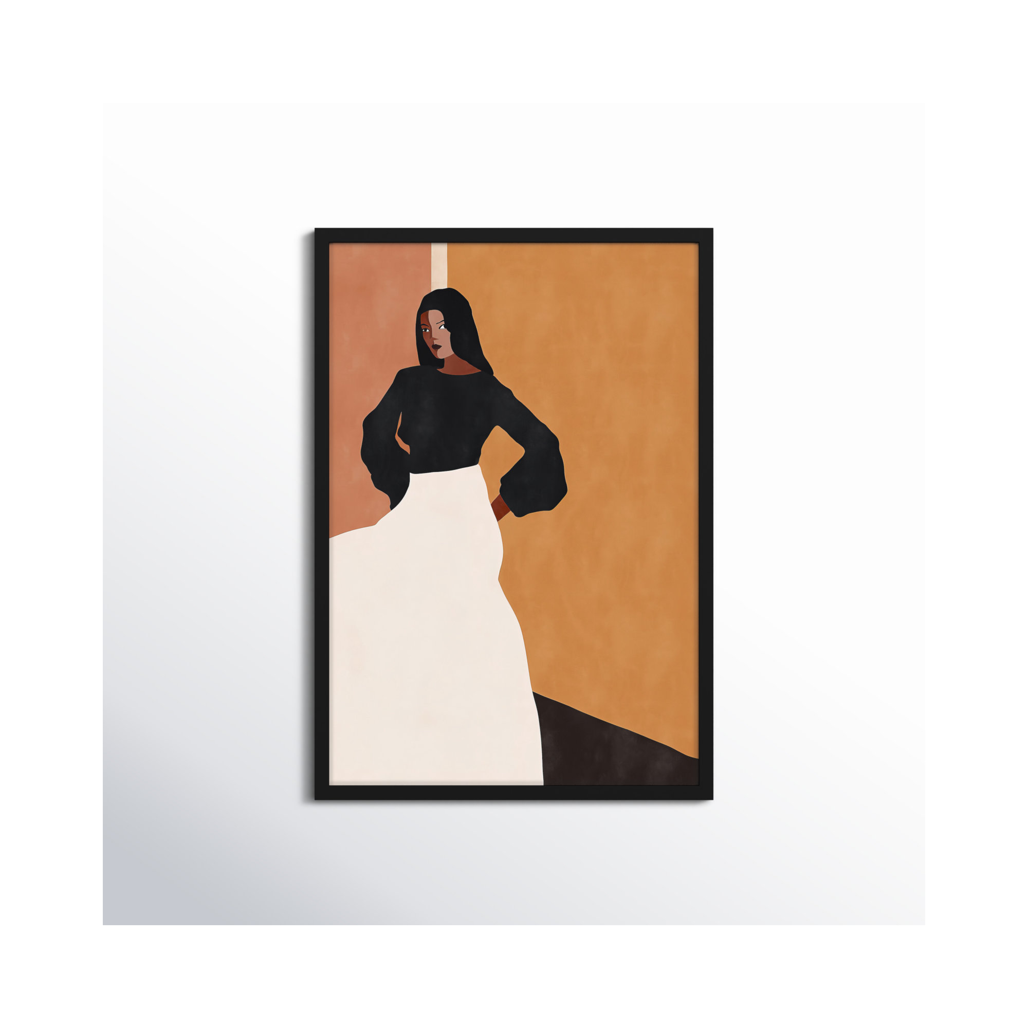 Sevile by Alexander Ginzburg, 33" H x 23" W, Black Framed