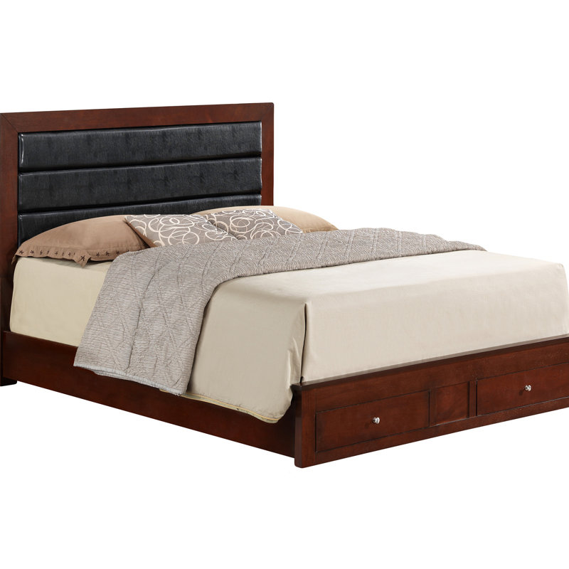 Charming Transitional Queen Bed With Storage