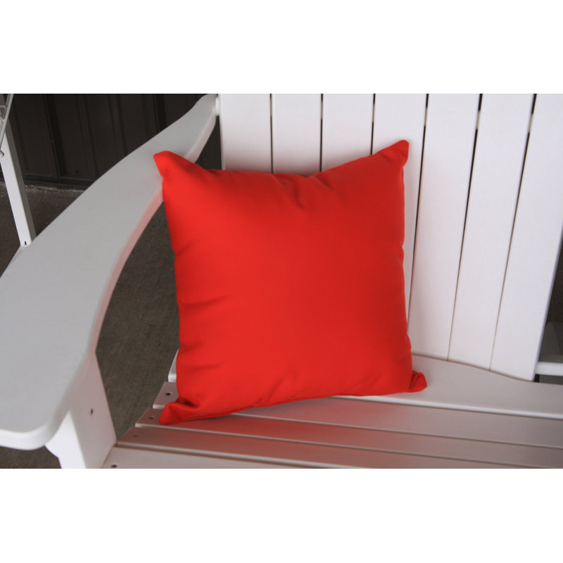 Housse de coussin d'extérieur carré Sundown, H 20 po x l 20 po, Rouge