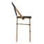 Chaise empilable Lavigne de style français avec siège en polyester enduit de PVC et structure en métal pour une utilisation intérieure / extérieure-86596033-86596034-86596032