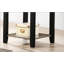 Table de bout simple en bois au look moderne, table d'appoint en bois d'hévéa massif pour le salon, assemblage facile et conception durable