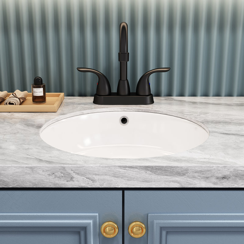 Modern 2 Bathroom Sink Faucet 12.16" - Matt Black With 360 Swivel Spout & Deck Plate And Included, Matte Black
