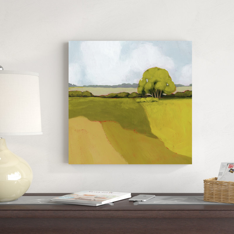 «Sunkissed Solitude II», peinture sur toile, H 20 po x l 20 po