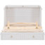 Lit double avec espaces de rangement blancs et abondants - peu encombrant-399473076-399473075