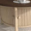 Table basse Mid-Century avec rangement - 30,3 po de largeur, bois massif et bois aggloméré, multifonctionnel, facile à assembler-799503561-799503563