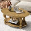 Ensemble de table basse de salon, table basse et table d'appoint deux pièces pour bureau, salon, appartement, petit espace, assemblage facile, naturel antique