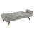 Grey Tufted Convertible Sofa Bed
